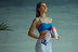 Заказать Полотенце для йоги INEX Suede Yoga Towell, Tropical Palm Leaf 71 - фото №2